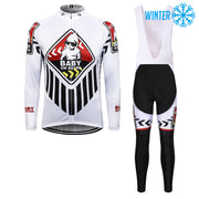 Thriller Rider Sports Abbigliamento per Biciclette Uomo Ciclismo Giacche e Calzamaglia con Bretelle Termico/Inverno Combinazione(Baby on Board)